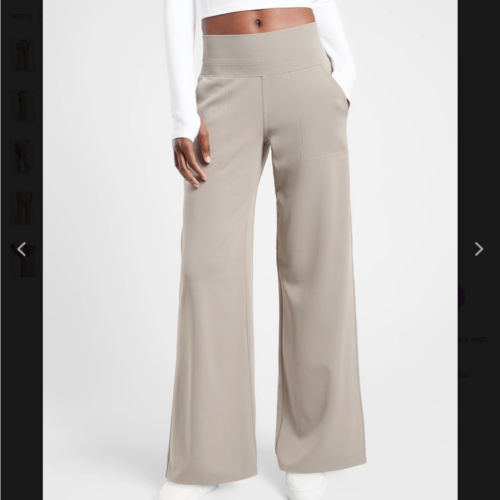 ATHLETA Venice Wide Leg Pull On Pants 4 pocket Design Size 1X